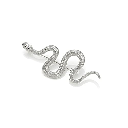 Image of Punk Men Snake Gold Brooch for Women Brooch Lapel Pin,Snake Chain Brooch Pin Coat Jewelry Accessories Brooch Shawl Pin for Women Girls Collar Brooch