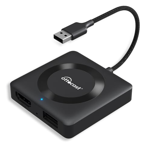 【公式】OTTOCAST オットキャスト 2024 新型 Car TV Mate Proカーテレビメイト HDMI出力のTV stick/スクリーンキャスター/DVDなど接続可能 ワイヤレス CarPlay対応可能【技適取得済み品】
