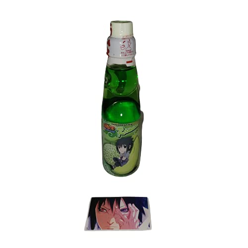 Naruto Shippuden & Boruto Theme Ramune Marble Drinks With Series Sticker (Sasuke Melon)