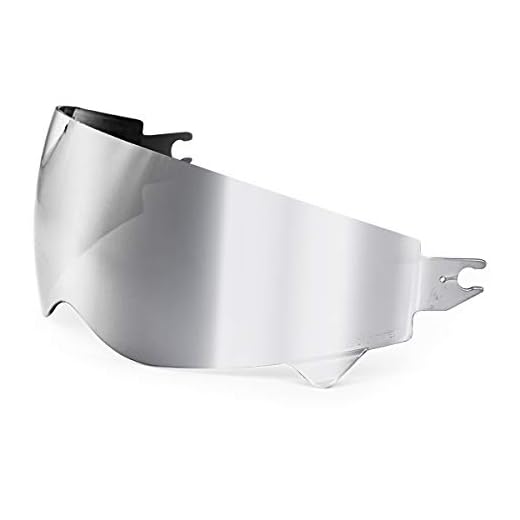 ScorpionEXO Covert/Covert X Everclear Replacement Optional Drop down SunVisor Anti-Fog Anti-Scratch (Silver Mirrored)