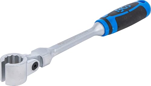 BGS 8272 | Spezial-Ringschlüssel für Lambdasonden kippbar mit Griff | SW 22 mm