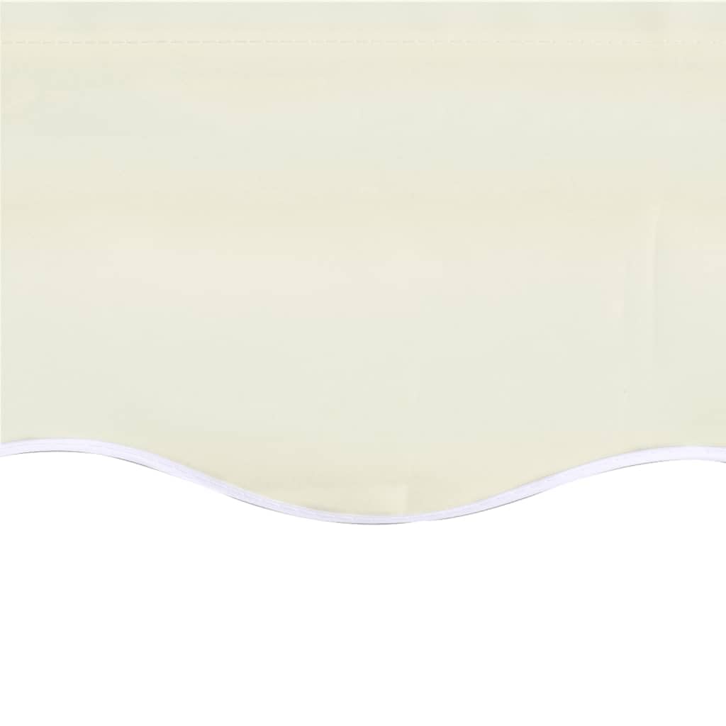 Leasha Toile de Rechange Store Banne avec Lambrequin, Toile Tissu de Remplacement pour Auvent 380x345 cm Crème