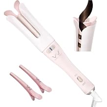 VAV Auto Hair Curler for Long Hair, 1.25-Inch Large Barrel Automatic Curling Iron with 2-Way Rotation for Curls & Waves, Anti-Tangle Rotating Wand for Beginners Easy to Use