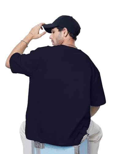 Image of LEOTUDE Men's Oversized Cottonblend Half Sleeve Printed Tshirt for Men | Men's Tshirt