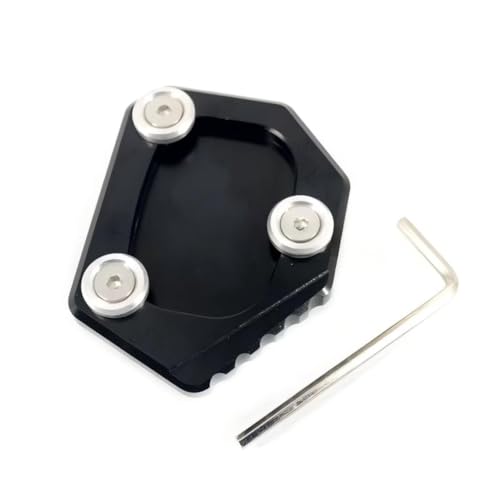 Plaque support béquille moto CBR500R extension pied latéral noir