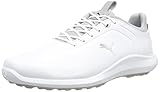 PUMA Herren Ignite Pro Golfschuh, White Silver-High Rise, 41 EU