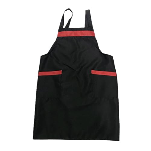 FUNOMOCYA 1pc Waterproof Apron Baking Apron Adjustable Bib Apron Work Apron Sleeveless Apron Waterproof Kitchen Apron Chef Apron Barbecue Aprons Restaurant Apron Dishwasher Apron Black