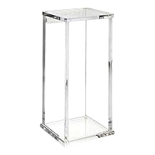 WH-250 Beta-Gard Acrylic Large Waste Container with Hinged Lid, 14-3/4" Width x 26-1/4" Height x 12-3/4" Depth