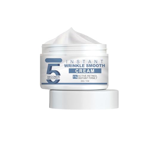 Crema Eliminadora de Arrugas de 5 Segundos,5 Segundos Lifting Firming Anti-Aging,Crema de Eliminación de Arrugas,Efecto Inmediato Contra las Arrugas
