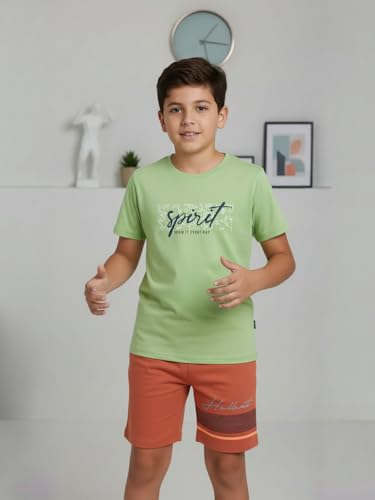 Image of HELLCAT Boys Dress Clothing Set Combo with Tshirts & Shorts - Pack 3
