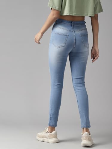 Image of GUTI Womens High Rise Crop Length Jeans()