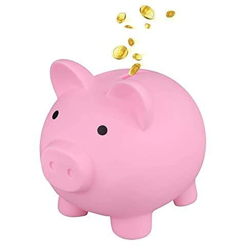 Cute Piggy Bank Plastics Pig Money Bank Adults Piggy Bank Pig Money Box Coin Bank Saving Coin Box For Saving Coins Novelty Pig Coin Bank As For Kids Friends Adults At Christmas New Year’s Birthday Cover
