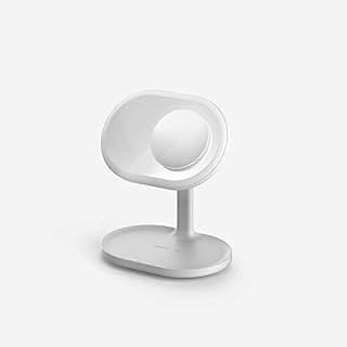 مكبر صوت QL3 Q.LED للشحن اللاسلكي ومكبر صوت بلوتوث من موماكس - ابيض