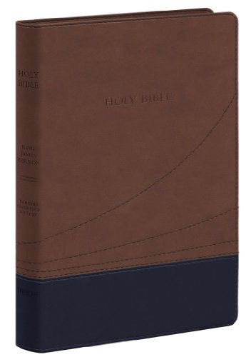 Holy Bible: King James Version, Black/Cocoa, FlexiSoft, Thinline Reference