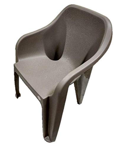 Image of cello dynamo plastic standard chair (brown) (set of 2) dev