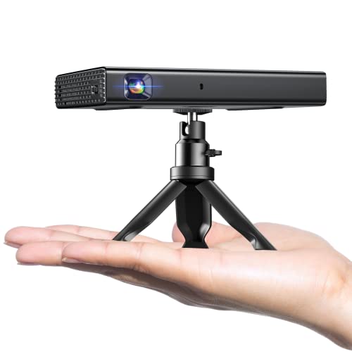 ELEPHAS Mini Projector Supported 5G WiFi with Bluetooth 500 ANSI DLP Portable Rechargeable Phone Projector for Travel Compatible with iOS Android TV Stick