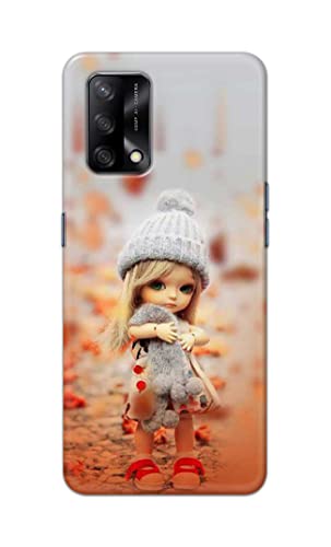 Image of PRINTFIDAA Doll Cute Girl Amazing Beauty Little Kid Child Playing Hard Back Cover for Oppo F19 / Oppo A74 4G Back Cover -(P6) KAT1001