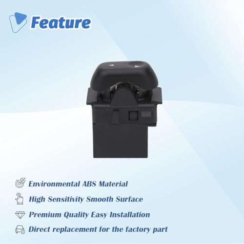 AiYiGu Power Window Control Switch Button Front Rear Passenger Side Compatible with 2003-2008 Ford Crown Victoria/F150/ Expedition, Mercury Marauder/Grand Marquis, Lincoln Mark LT Replace 2L1Z14529AA