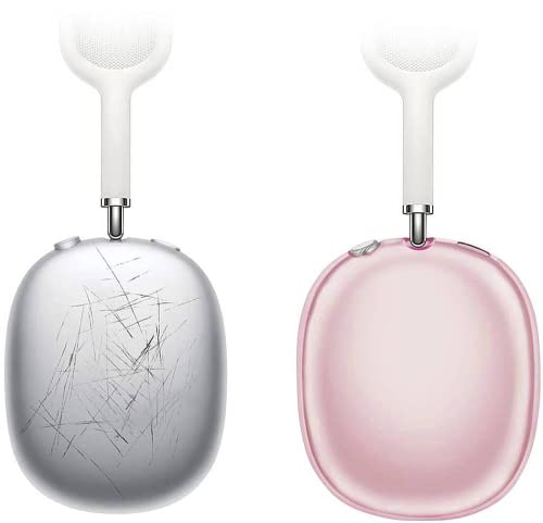 Saharacase Hybrid Flex Cover Case For Apple Airpods Max [Rugged] Headphone Protection Antislip Grip Slim (Transparent Pink) #TOP2