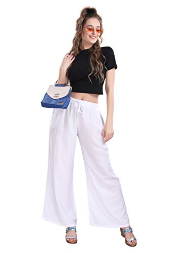 TRASA Women's and Girls Cotton Reyon Regular Fit Palazzo Pants - Available Size - L, XL, 2XL, 3XL