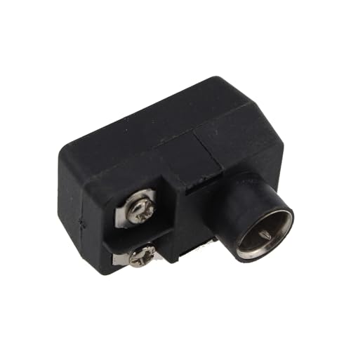 4PCS Adaptador Balun F Tipo 300 a 75 Ohm Negro miniatura 3
