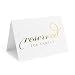 Bliss Collections Gold Reserved Signs for Wedding Ceremony or Reception, 4x6 Tented Metallic Real Gold Foil Cards for Tables, Chairs, Pews, Framing - Pack of 10