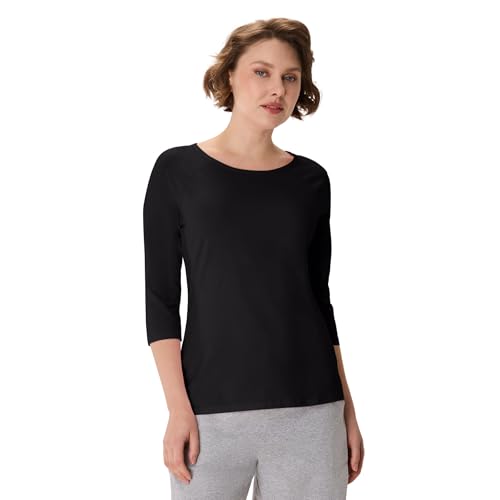 Hanes Women's Raglan Sleeve Stretch Cotton Crewneck Tee