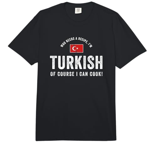 Turkish Food Chef Flag Cute Funny Cooking T-Shirt Comfort Colors Adult Heavyweight T-Shirt