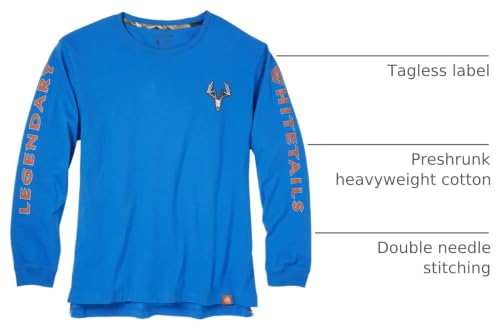 Image of Legendary Whitetails Mens Long Sleeve T-Shirt 100% Cotton Preshrunk Tee