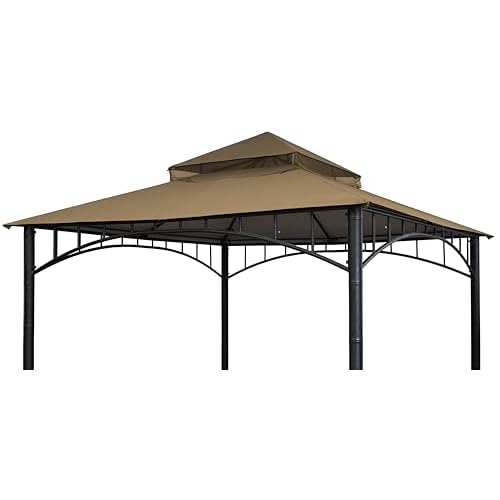 SCOCANOPY Replacement Canopy for Havana Gazebo,Target Madaga Gazebo Model L-GZ136PST, (Khaki)