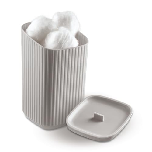 Conjunto Acessórios p Banheiro Lavabo Kit Completo 5 Peças (Cinza Claro)