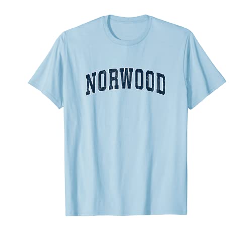 Norwood Massachusetts MA Vintage Sports Design Azul marino Camiseta