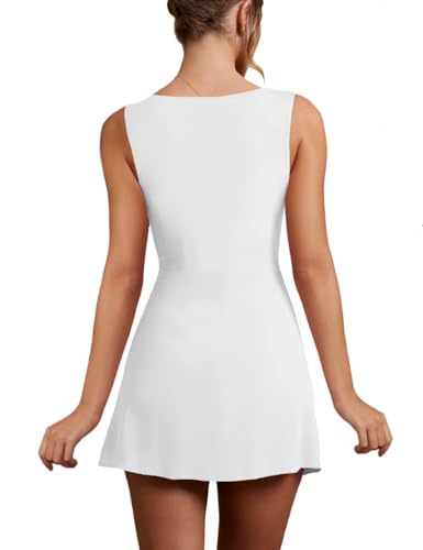 Image of Women's Sexy Sleeveless Square Neck Bodycon Ruched Split Party Club Mini Tank Short Dress