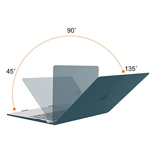 Image of MOSISO Compatible with MacBook Air 13 inch Case 2022 2021 2020 2019 2018 Release A2337 M1 A2179 A1932 Touch ID, Plastic Hard Shell Cover Compatible with MacBook Air 13.3 inch Case, Deep Teal