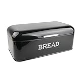 HOSEN Bread Box For Kitchen Counter, Large Kitchen Food Storage Container Bread Bin Vintage Bread...