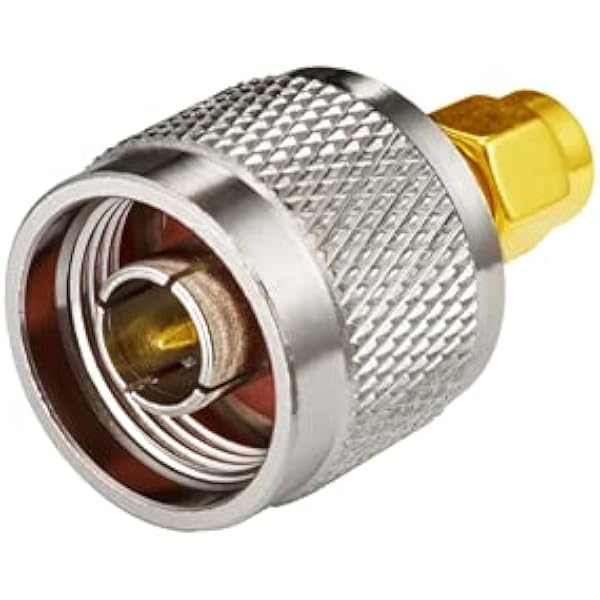 Vecys SMA Male to N-Type Male Adapter for Wi-Fi Antenna Cable WLAN Wireless Wi-Fi Router (2 pieces).