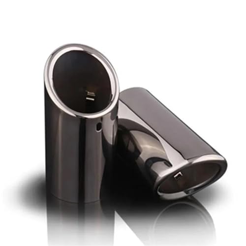 Embout d'échappement en acier inoxydable titanium black pour VOLVO S60 V40 V60 XC60