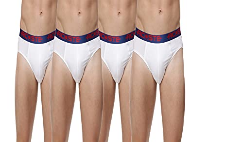 Image of RAMRAJ COTTON Men Pack Of 4 Solid Cotton Briefs | Soft Stretch Outer Elastic Waistband | Comfortable Daily Innerwear
