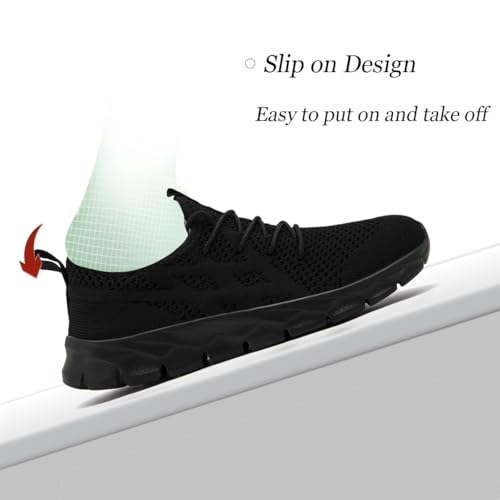 Image of DLWKIPV Mens Running Shoes Sneakers Non Slip Slip On Tennis Lightweight Athletic Cushioned Comfort for Walking Gym Fitness & Daily Training Leisure Sports