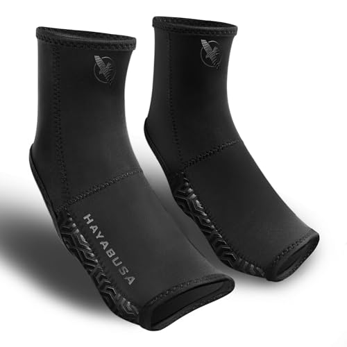 Hayabusa Ashi 4.0 Foot Grips - MMA Muay Thai Kickboxing Jiu Jitsu Boxing and Wrestling - Black X-Large
