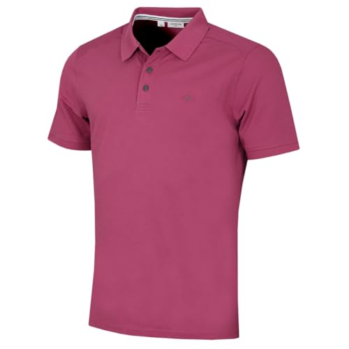 Calvin Klein Polo de Golf con Cuello Acanalado de Campus - Color De Malva - M