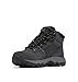 Columbia Mens Newton Ridge Plus II Suede Waterproof, Shark/Black, 8.5