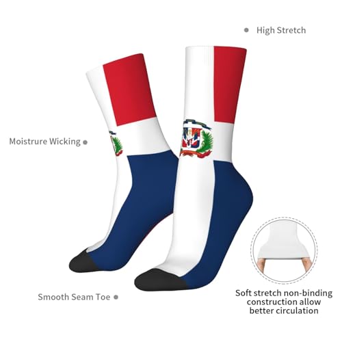El Salvador Coat of Arms Flag 16 Inch Crew Socks Novelty Athletic Sock for Women Men3