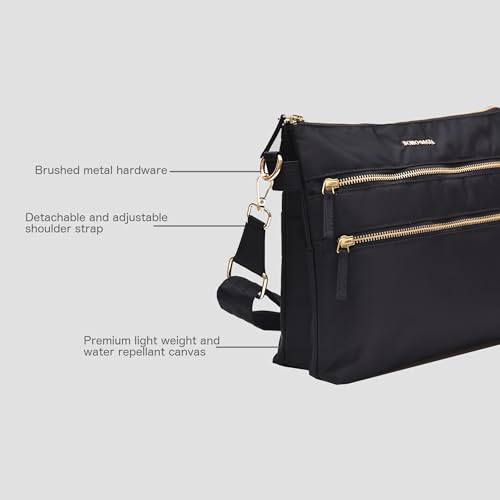 Image of Tripper Lightweight Crossbody Sling Bag for Women | 9 Organized Pockets | Water-Resistant Nylon Travel Bag | Fits Kindle, Passport, Small Water Bottle & Daily Essentials | Everyday & Travel