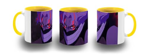 MERCHANDMANIA Taza Amarilla ken takakura dandadan anime fanart