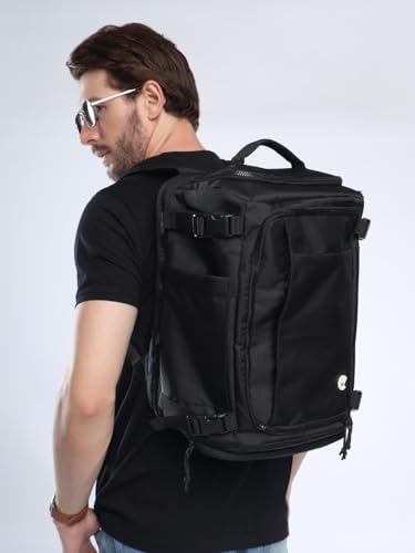 Image of Easify All IN ONE Backpack (38L) Carry-On Cabin Luggage Backpack with 15.6 Inch Laptop Sleeve, RFID Protection & Shoe Compartment | Weekender bag for Men & Women