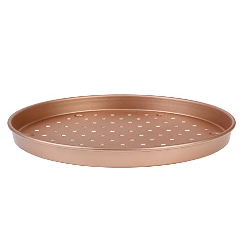 GRÄWE Pizzablech Ø 30 cm, rund, gelocht mit GREBLON® antihaftbeschichtet, hitzebeständig bis 230 °C, perfekt für Pizza, Flammkuchen oder Tartes