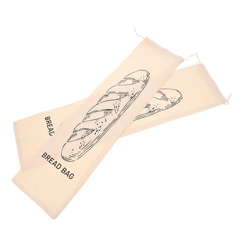 Cabilock 2 Piezas Bolsas de Pan de Lino Reutilizables con Cierre de Cordón de Almacenamiento de Pan y Verduras Diseño Moderno para Cocinas y Panaderías Color Negro