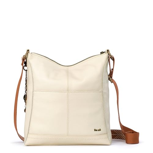 Image of The Sak Lucia Leather Crossbody Purse - Premium Leather Women's Handbag for Everyday & Travel - Cross Body Bag With Zipper