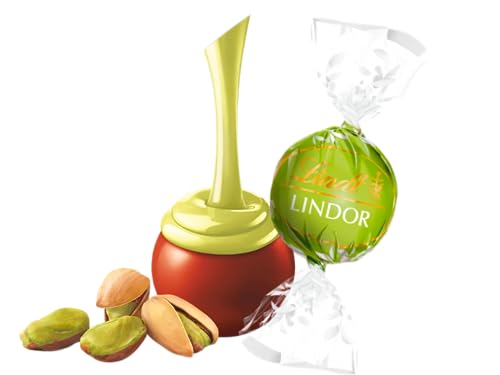 Lindt Lindor | Pistachio Milk Chocolate Green Truffle Balls (20)